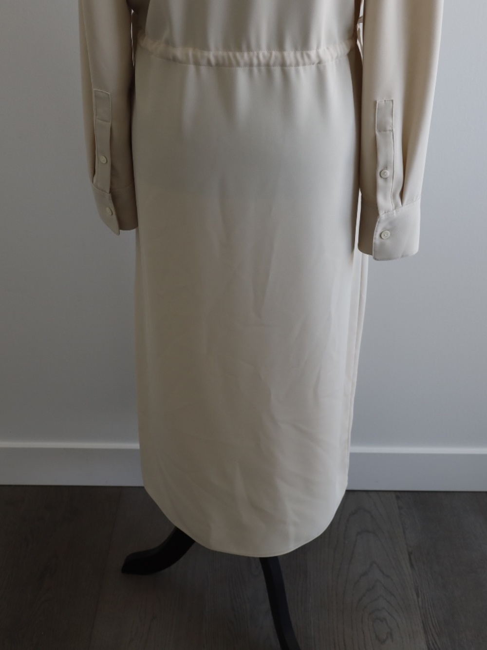 Theory Drawstring Waist Midi Shirt Dress - Picture 6 of 12